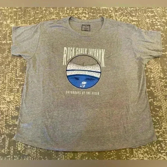 Kansas Jayhawks Game day Brand Saturdays at the Field Size XL Color grey - Picture 1 of 4